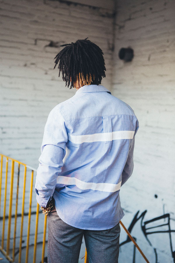 Shirt by Soulland Trousers and by Zara Bracelet by H&M