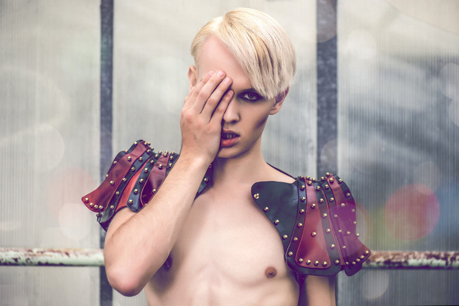 Úna Burke - Bolero Jacket - AW12 - Navy/Red Combo