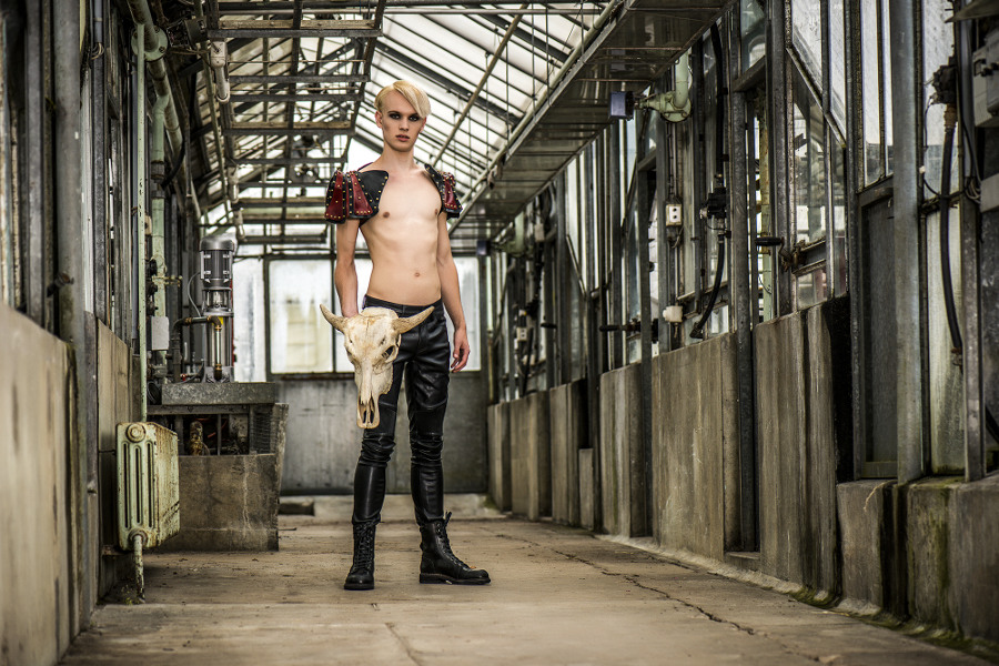 Úna Burke - Bolero Jacket - AW12 - Navy/Red Combo