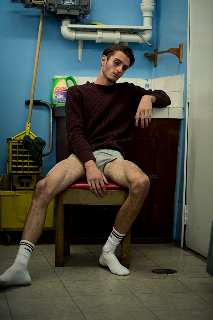 Sweater- H&M Underwear – Hanes Socks-Izod