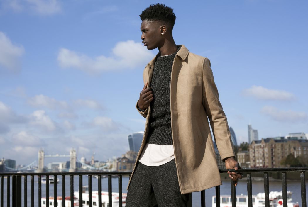 Coat by Noose & Monkey Jumper by Superdry T shirt Emporio Armani Trousers by Blitz Vintage London