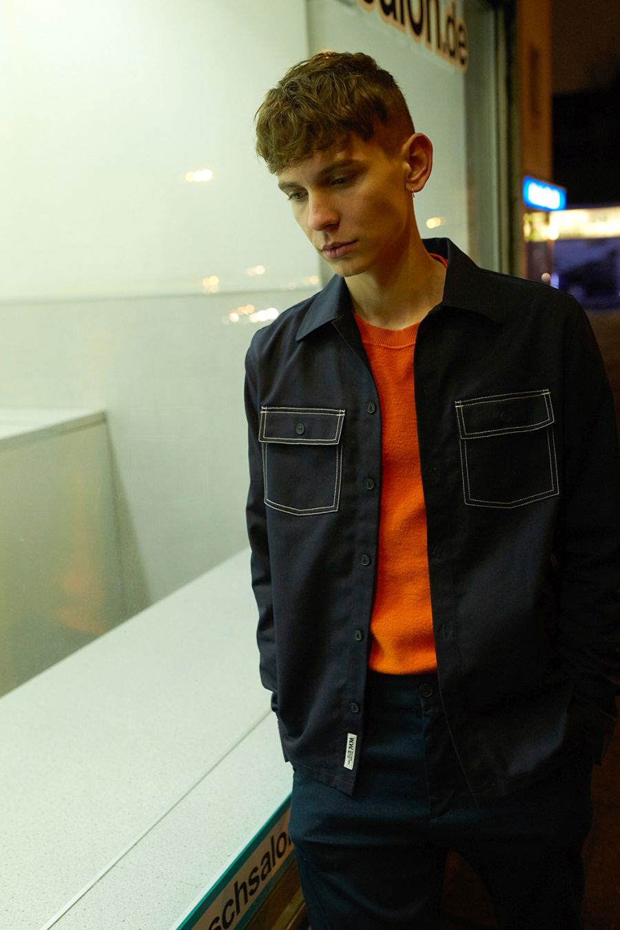 Sweater by Joseph Shirt by Wood Wood Trousers by Ami