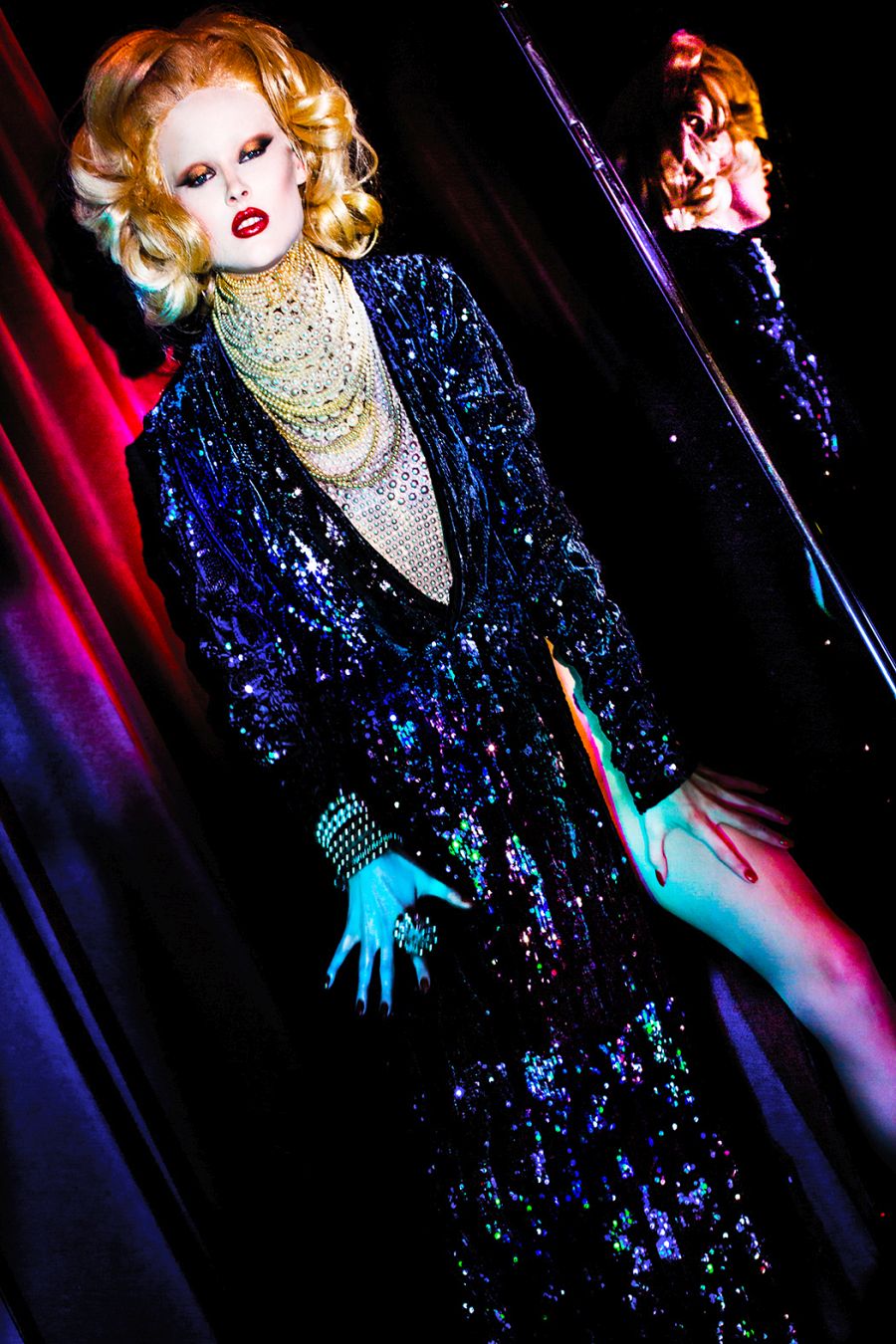 Pearls: Chanel, Dior, SIX, IAM, TINLEY ROAD Ring: Jón Mendes Dress and pearl top : Ólöf Sigríður 