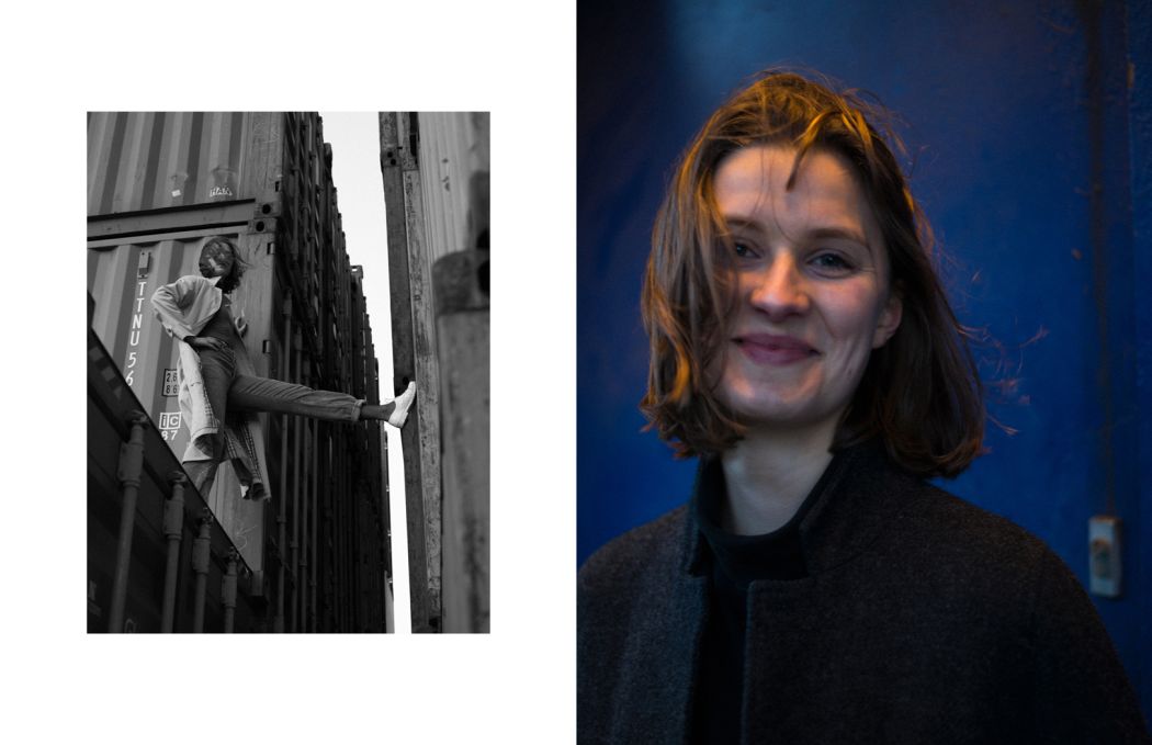 left side: Coat by Burberry Pants by Levi's Sweater by American Apparel Shoes by Asos